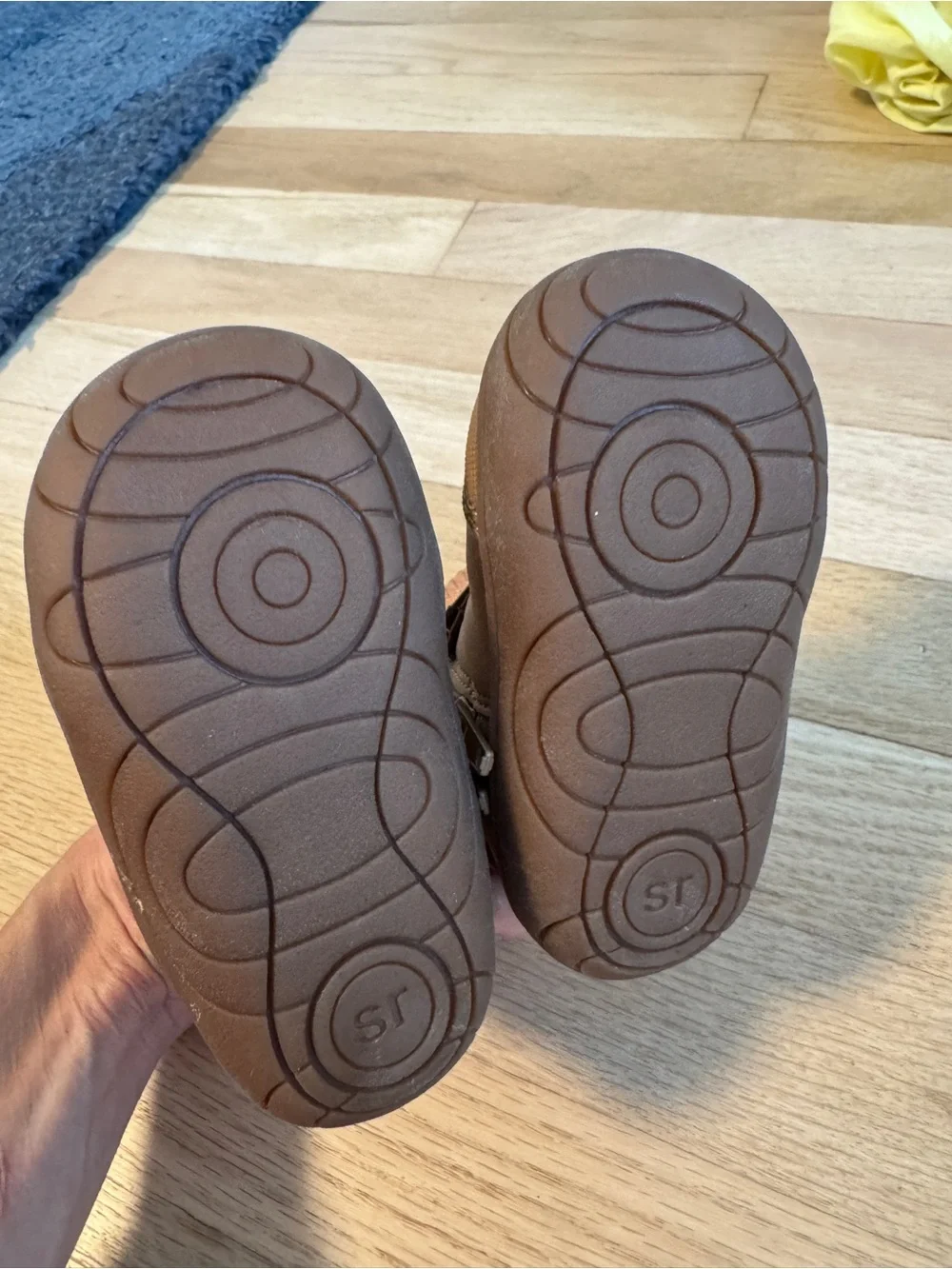 Stride Rite Girls Tan Fringe Ankle Boots